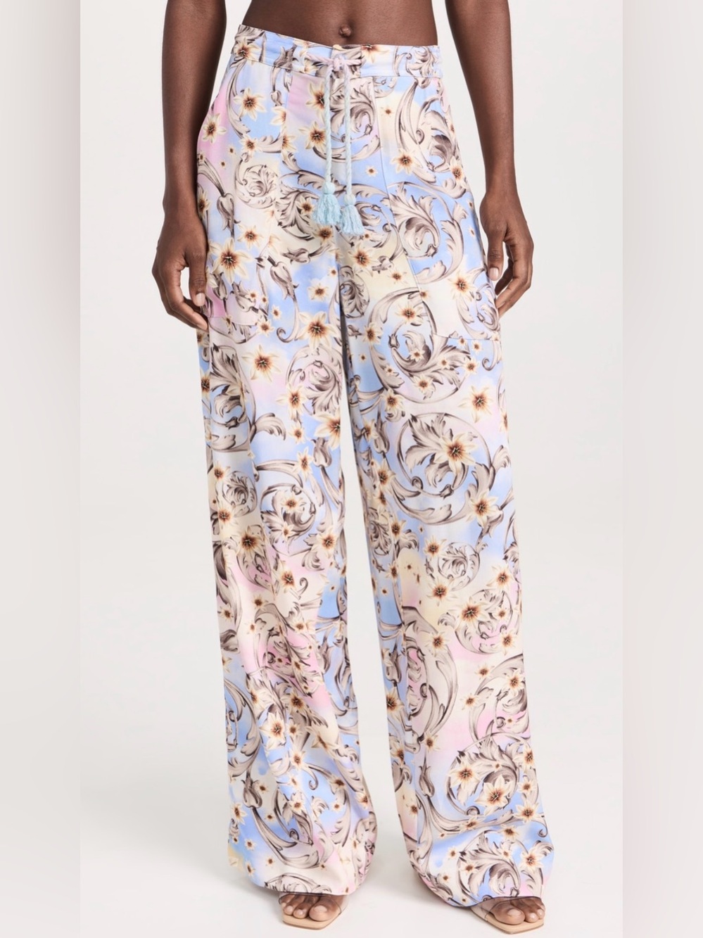 Agua Bendita Caroline Huyen Floral Print Pants Size S